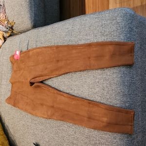Spanx faux suede leggings size large
